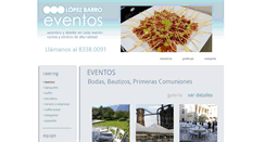 Desktop Screenshot of lopezbarroeventos.com