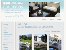 Tablet Screenshot of lopezbarroeventos.com